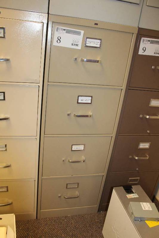Hon Locking 4-Drawer Metal File Cabinet