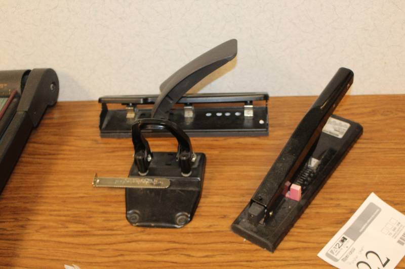 Office Equipment Includes 3-Hole Punch, 2-Hole Punch, Stapler
