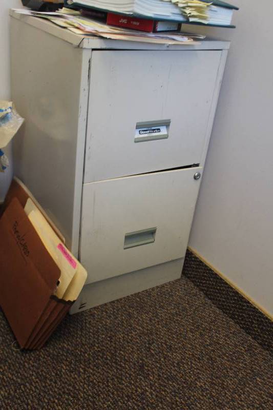 Locking 2-Drawer Metal File Cabinet