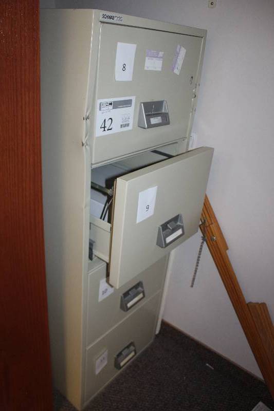 Schwab 1000 Locking 4-Drawer Metal File Cabinet