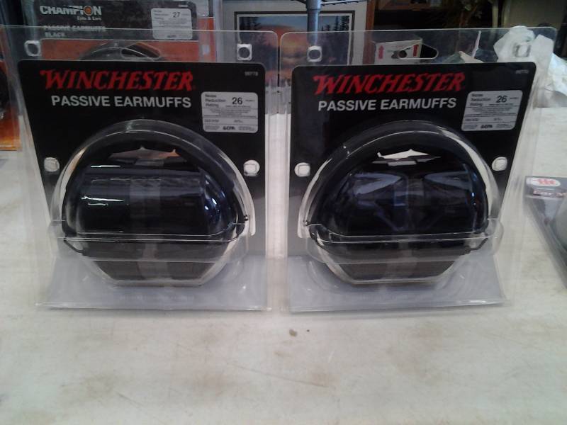 lot 35 image: New 2-Pair Winchester Ear Muffs