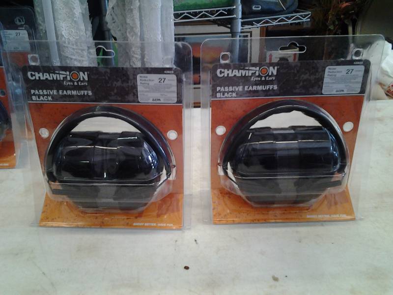 lot 36 image: New 2-Pair Champion Ear Muffs