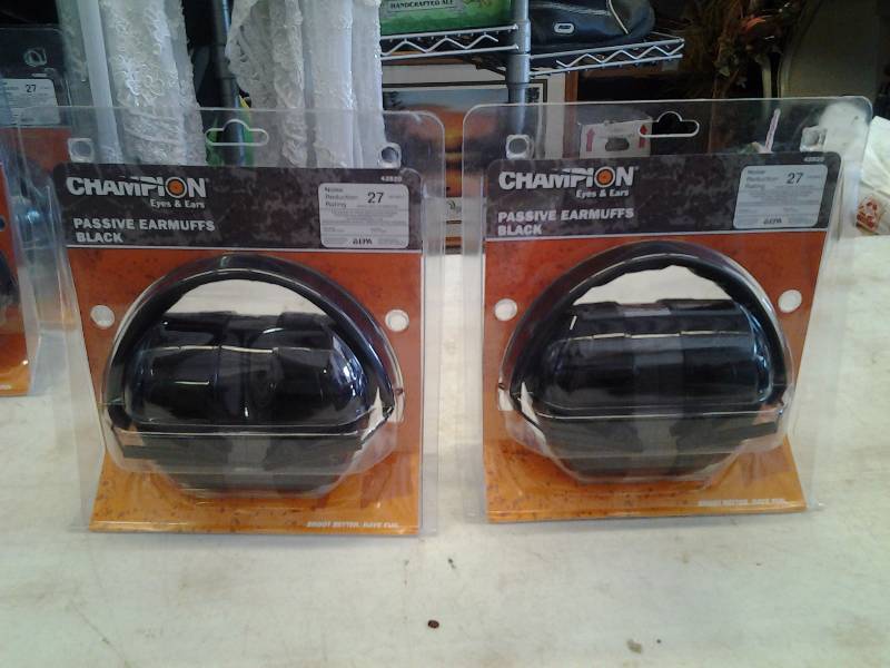 lot 37 image: New 2-Pair Champion Ear Muffs