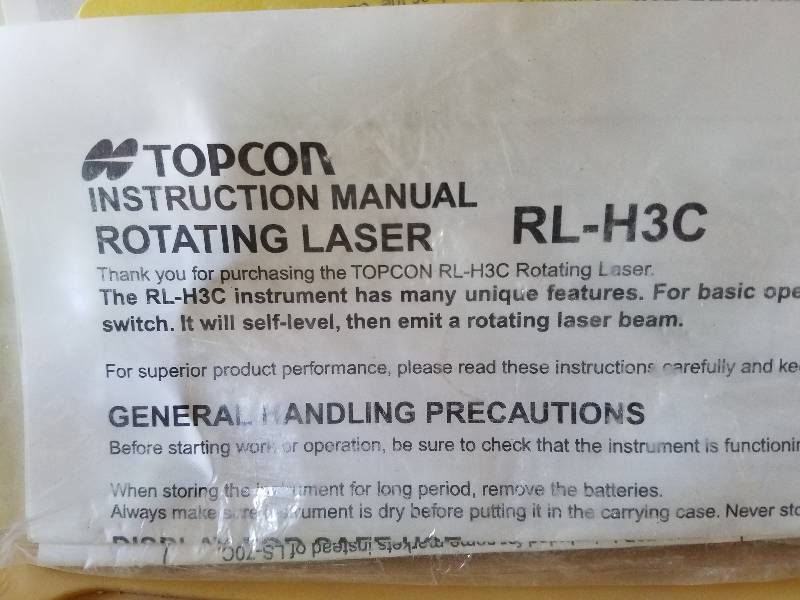 lot 27 image: Topcon RL -HC3 Surveying Level