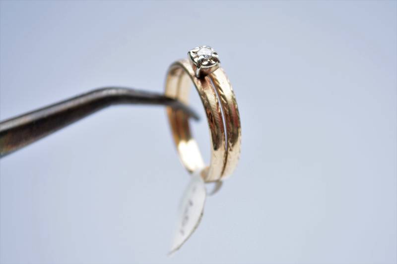 Double Band Diamond Ring