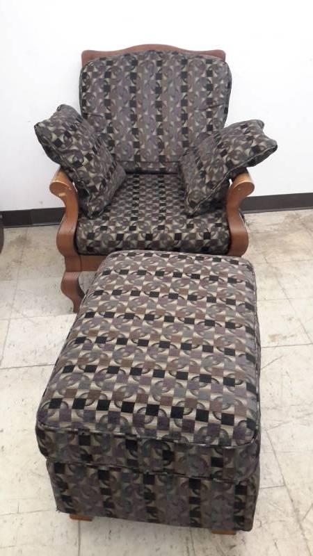 Chair and ottoman