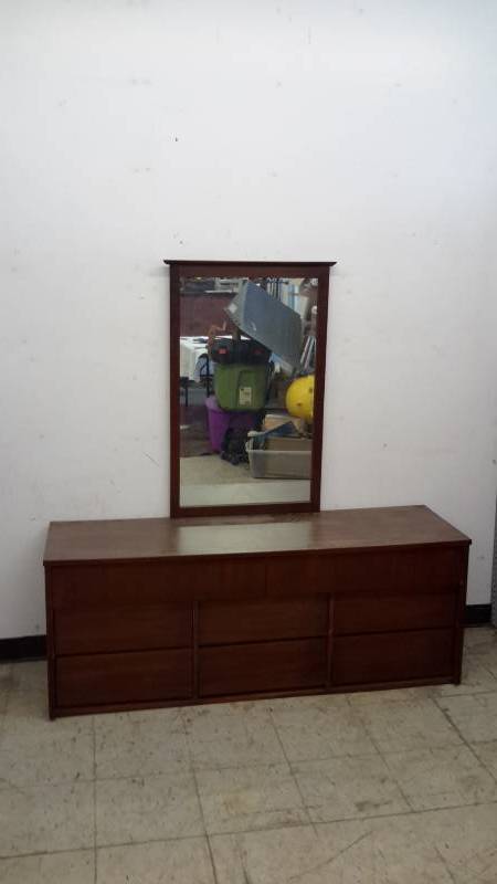 Dresser and mirror