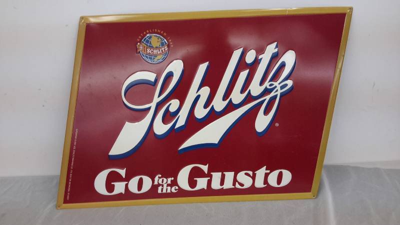 Schlitz beer sign