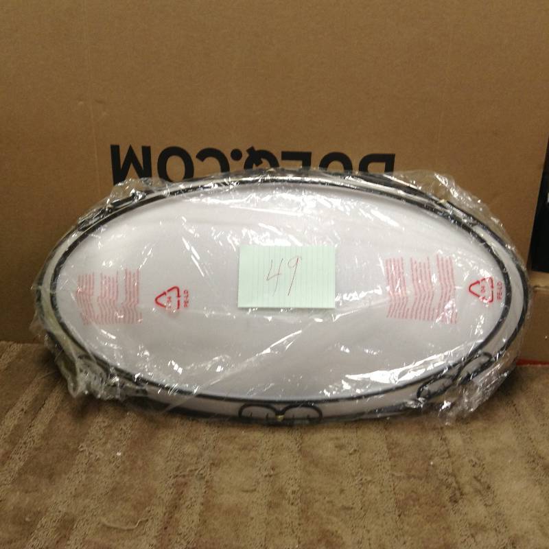 lot 49 image: Lithonia Lighting Artisten 2-Light Bronze Fluorescent Decorative Oval Flushmount Model#  10829 BZA open box never used