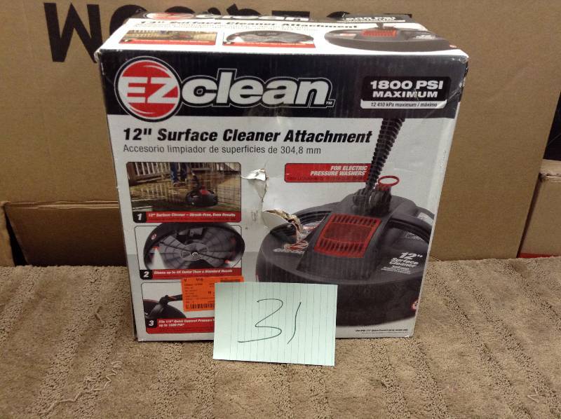 lot 31 image: Homelite 1,800 psi 12 in. EZ Clean Surface Cleaner-AP31063A
