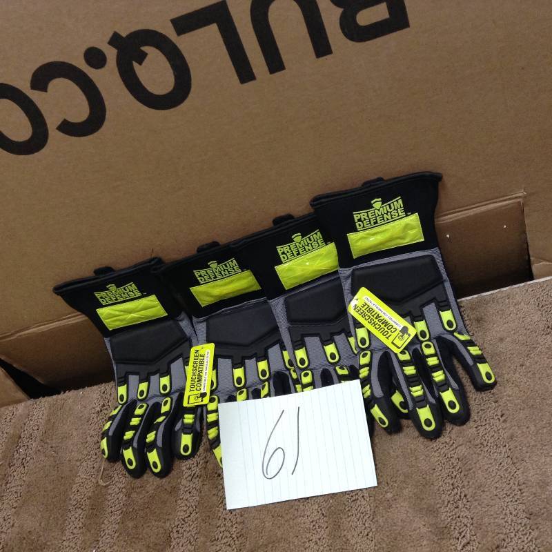 lot 61 image: Set of 2 PREMIUM DEFENSE GLOVES Monster GripTouchscreen Compatible SIZE XLARGE NEW