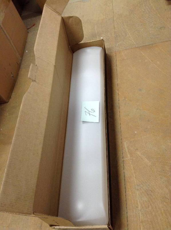 lot 76 image: Lithonia Lighting 64 -Watt Matte White Integrated LED Flushmount 4 Inch Linear Lite open box never used
