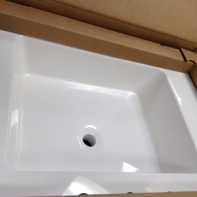 lot 131 image: Martha Stewart Living Seal Harbor 30.25 in. Vanity in Sharkey Gray with Vanity Top open box never used