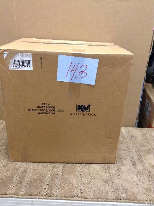 lot 143 image: Knape & Vogt Roll Out Plastic Hamper New