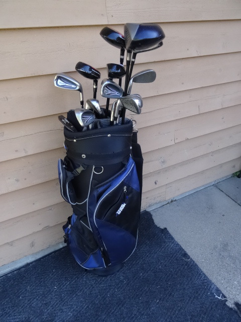 lot 13 image: Slazeager Wrath Clubs 5-9 Putter. 3,4,5 Woods. In