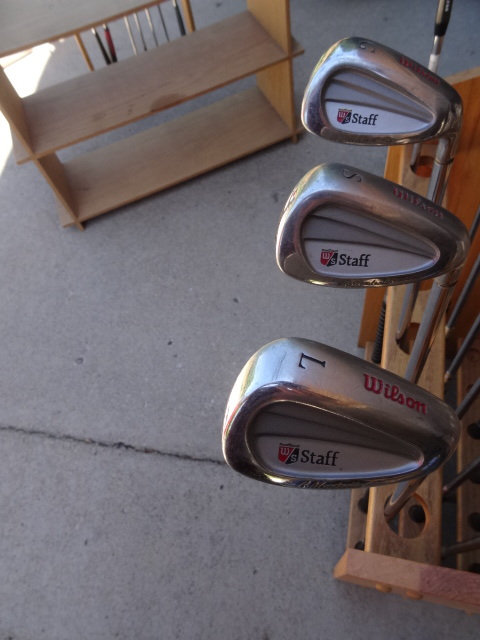 lot 70 image: Wilson G, S, and L Wedges