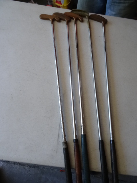 lot 97 image: Acushnet Brass Putters.