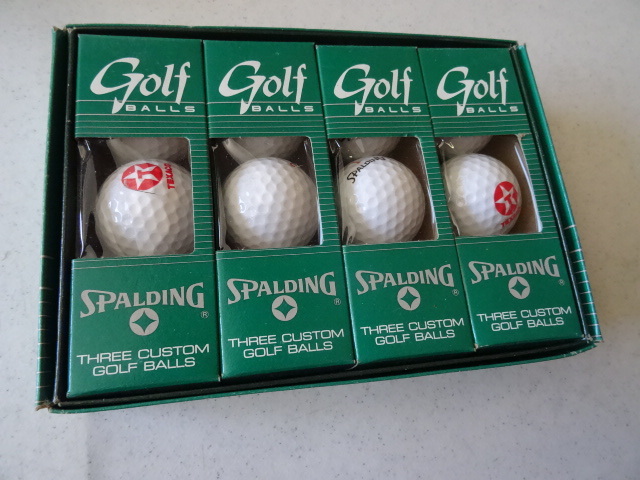 lot 107 image: 1 Dozen Spalding Golf Balls. Texaco Logo