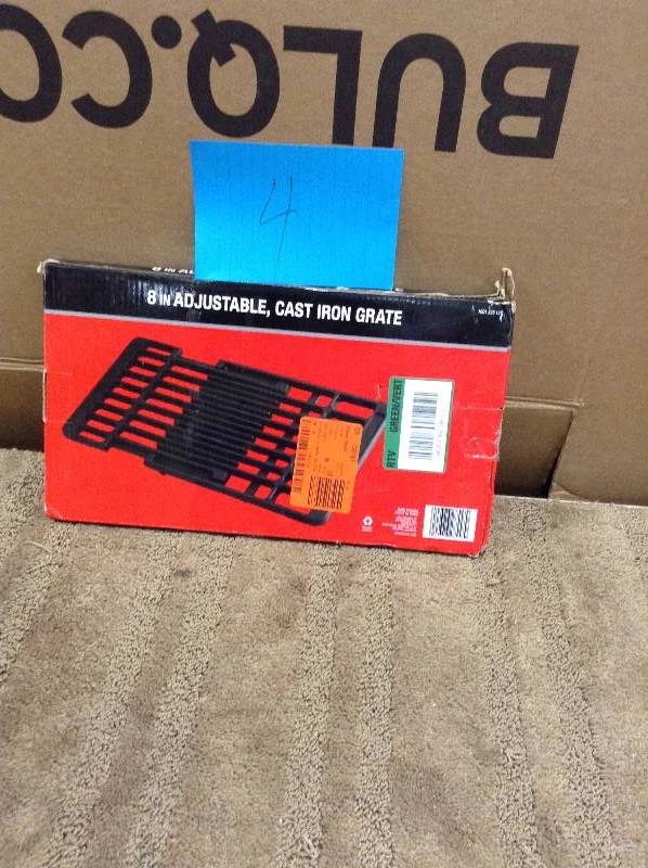 lot 4 image: 20 in. Adjustable Cast Iron Cooking Grate