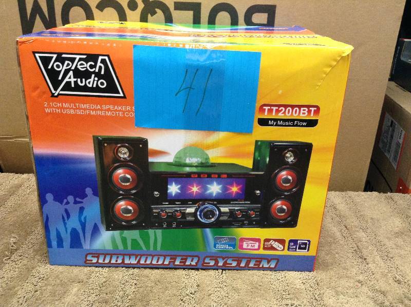 lot 41 image: Top Tech Audio Subwoofer System New