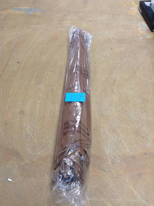 lot 137 image: Outdoor Patio Umbrella 9 Ft Aluminum Market Garden Tilt Crank Cover Canopy Brown