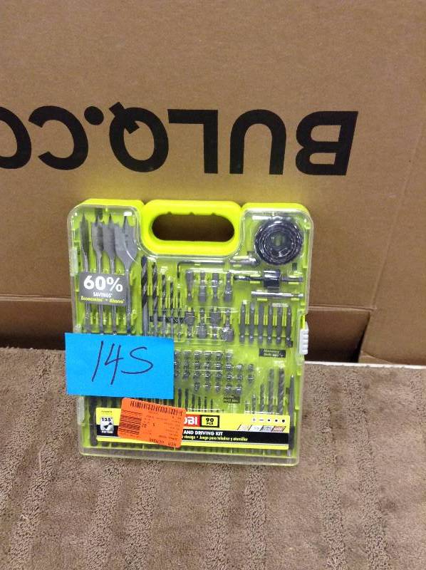 lot 145 image: Ryobi Drill and Drive Kit (90Piece)