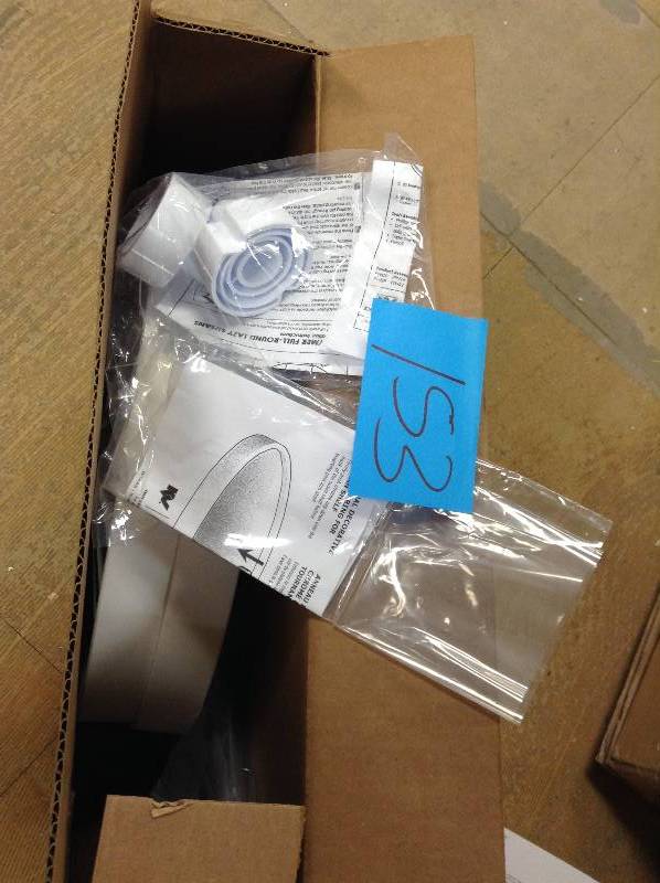 lot 153 image: Kv Lazy Susan Full Round 2 Polymer Shelves set white