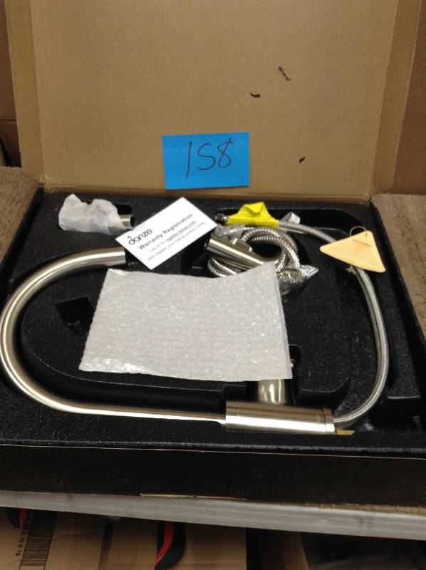 lot 158 image: Danze Single Handle Kit Parma Side Mountt Handle with Spray Stainless Steel Faucet