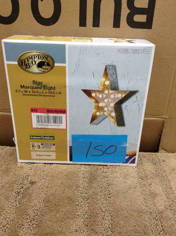 lot 150 image: Hampton Bay Star Marquee Light