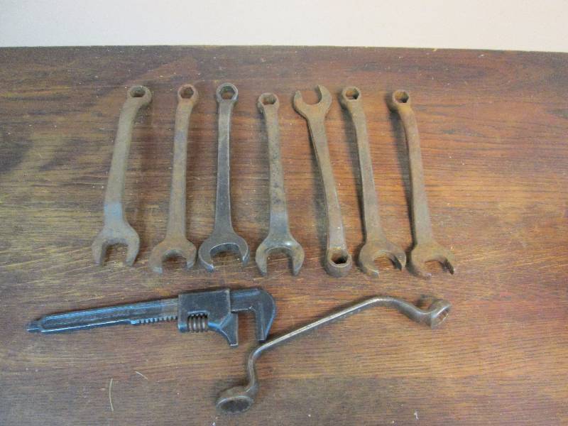 lot 66 image: antique Ford Wrenches