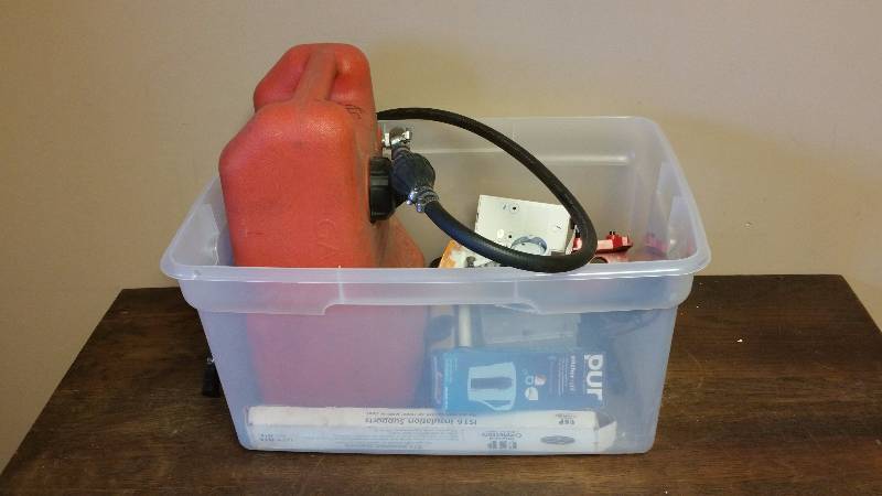 lot 150 image: 3.3 Gallon Marine Gas Can, Bass Pro Shops Night Stalker Light, Etc.