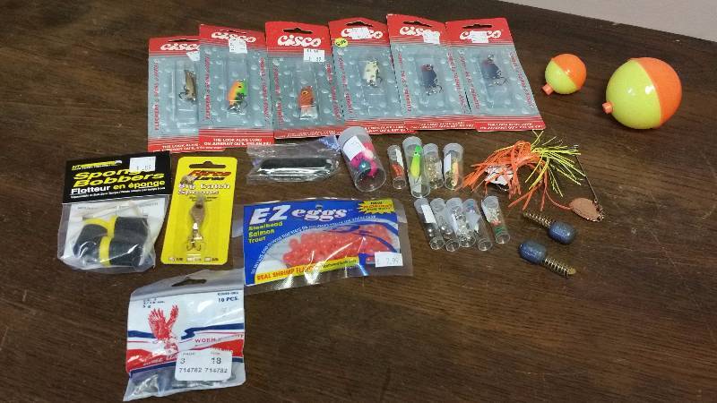 lot 104 image: Assorted Group of Fishing Tackle, Lures, Etc.