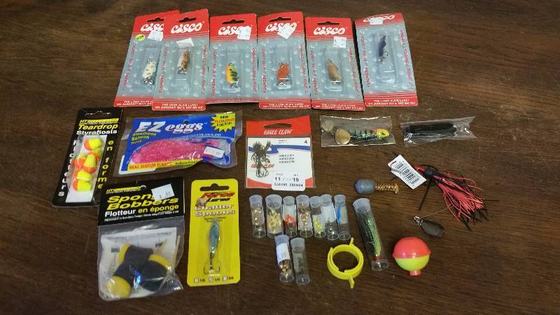 lot 105 image: Assorted Group of Fishing Tackle, Lures, Etc.