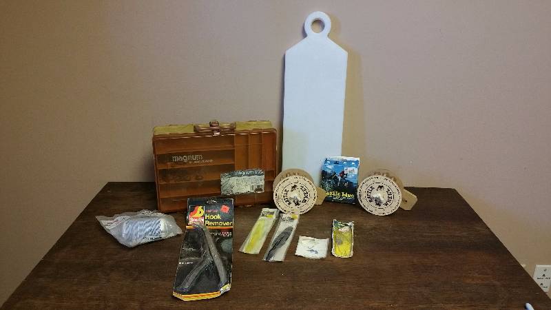 lot 113 image: Plano Magnum, Rattle Wheels, Hook Remover, and More