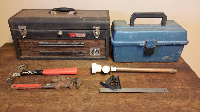lot 138 image: Craftsmen Tool Box, Tools, Copper, etc.