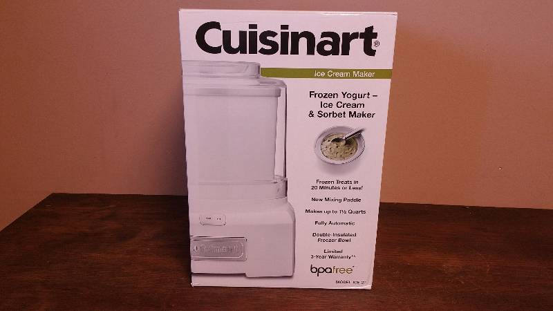 lot 156 image: Cusinart Ice Cream & Frozen Yogurt Maker