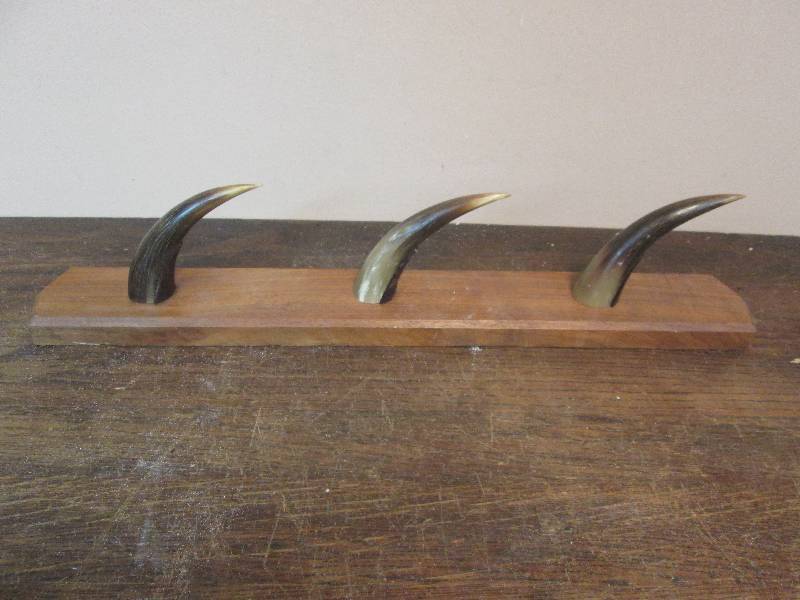 lot 252 image: Bulls Horn Coat Hook