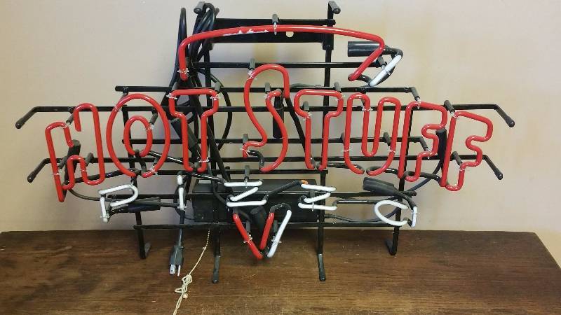 lot 338 image: Hot Stuff Neon Advertising Sign