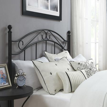 lot 353 image: Mainstays FullQueen Metal Headboard - Black