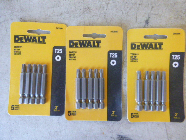 3 Packs of T25 Torx Bits