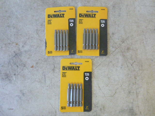 3 Packs of T25 Torx Bits