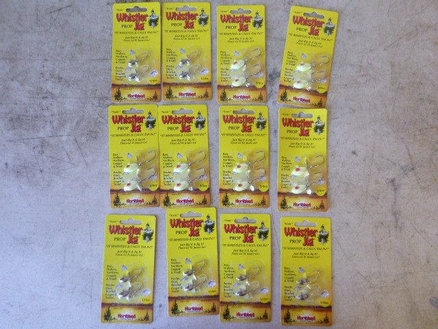 12 Packs of Northland Whistler Prop Jigs