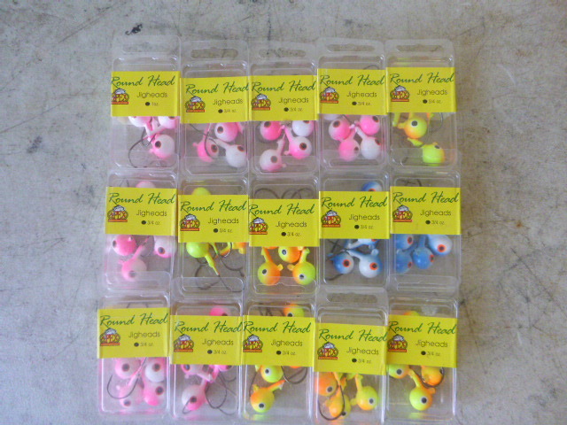 15 Packs of Apex Round Jig Heads