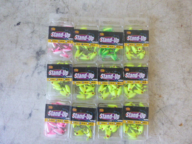 12 Packs of Apex Stand-Up Jig Heads