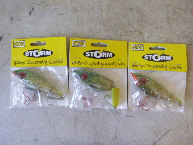 3 Storm Suspending Croaker Wildeye Lures