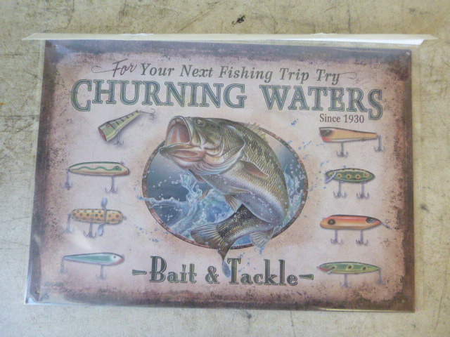 Churning Waters Metal Sign