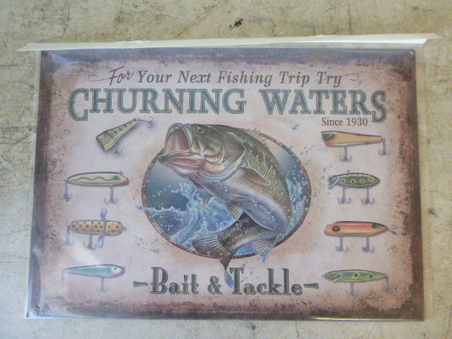 Churning Waters Metal Sign