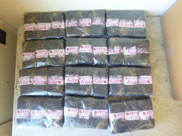 12 Packs of Red Head Kiss Yarn
