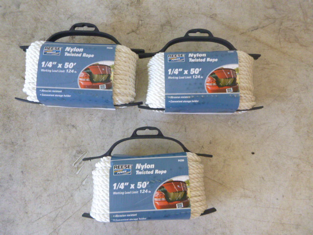 3 Spools of Reese Nylon Twisted Rope