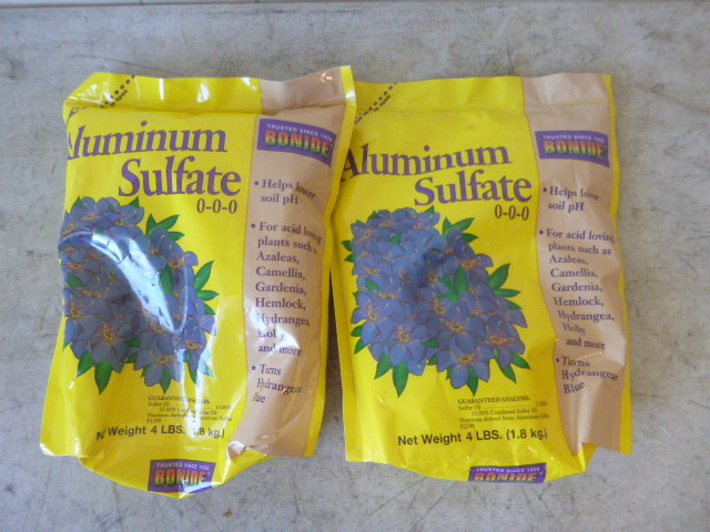 2 Bags of Bonide Aluminum Sulfate
